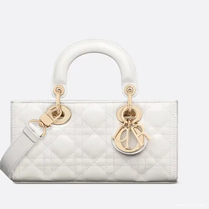 Cheap Small Patent D-Joy Bag White Lady Calfskin Cannage 0327 Luxury